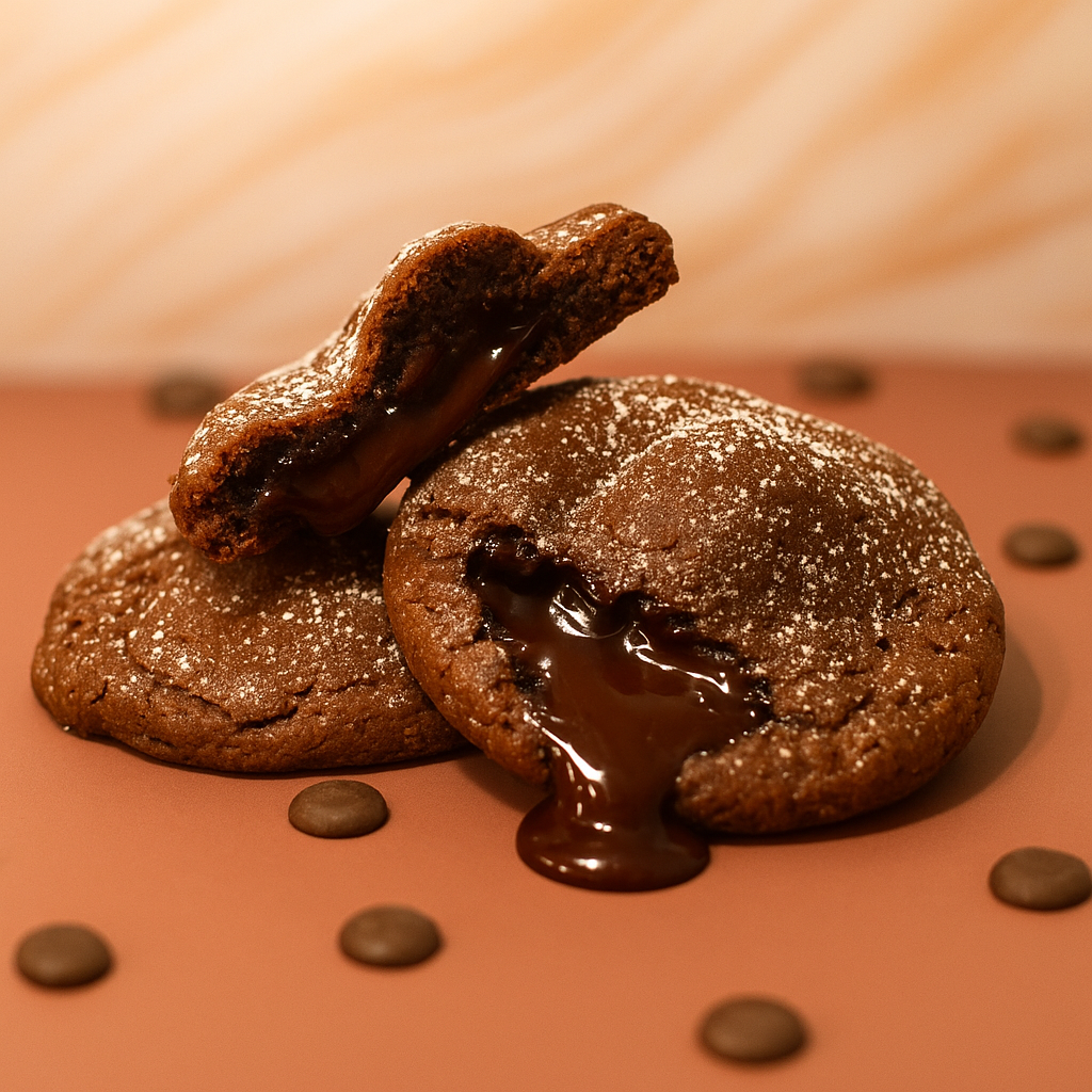 Dark Chocolate Lava "Cake" cookie